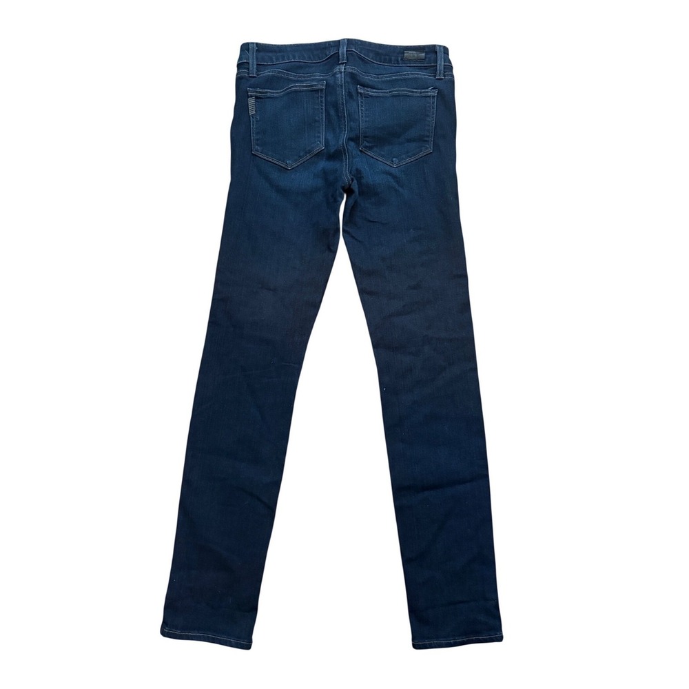 Paige Skyline Skinny Jeans Womens 28 Dark Indigo Blue Mid Rise Made in USA - Picture 2 of 10